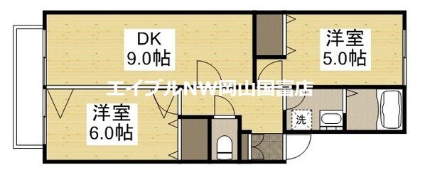 リバーサイド金岡　A棟の物件間取画像